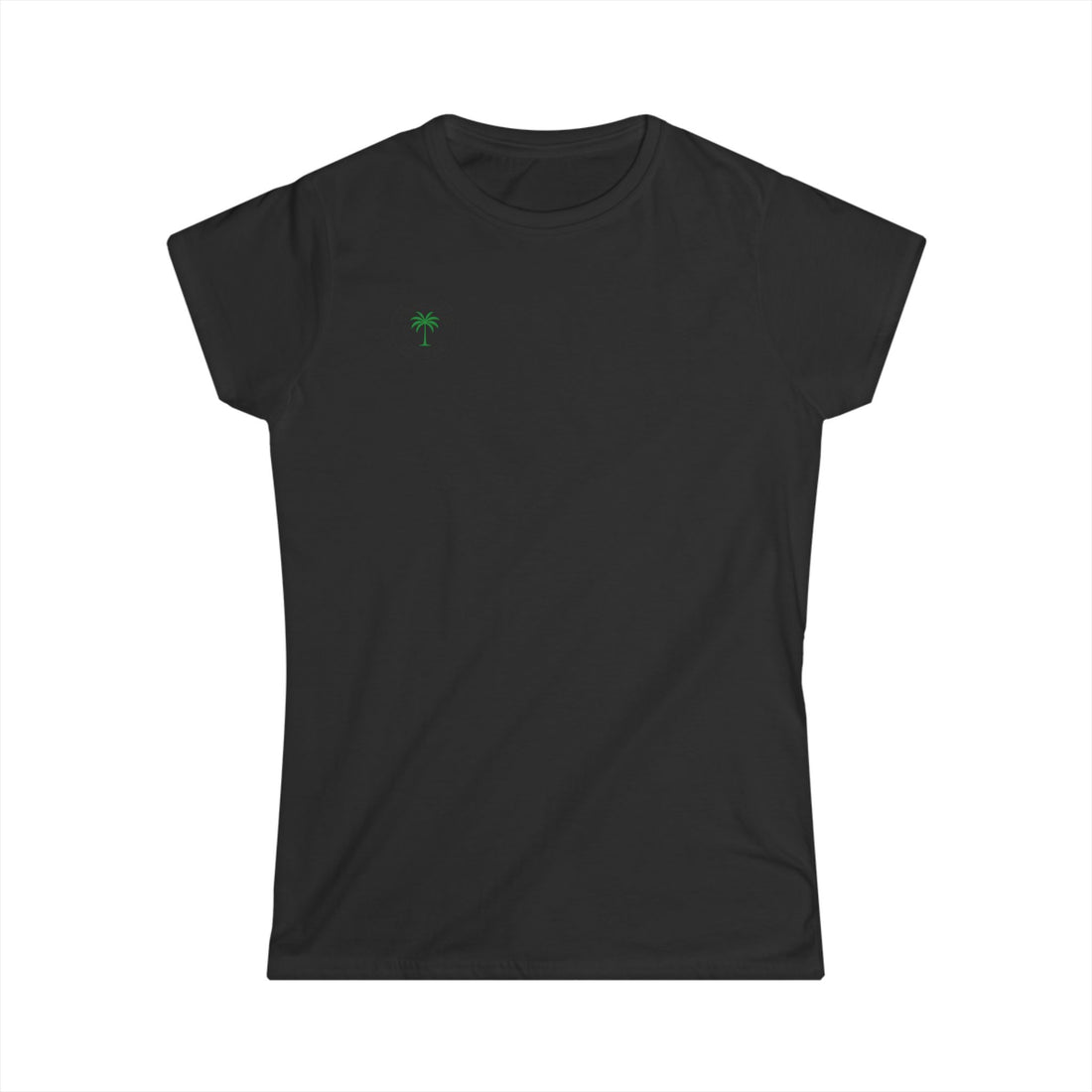 Women’s Tee — Small Palm Tree Graphic "Wish You Were Here"