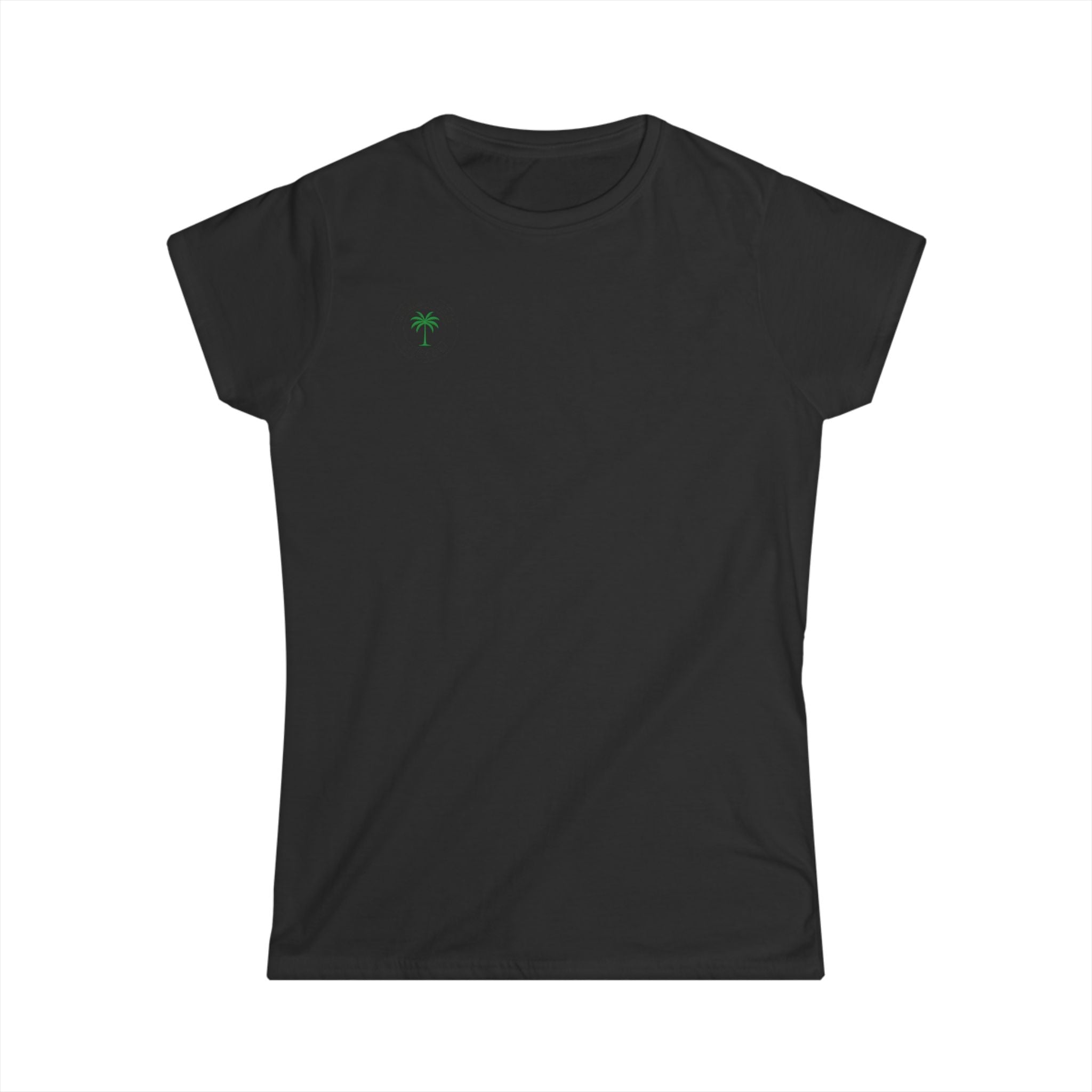 Women’s Tee — Small Palm Tree Graphic "Wish You Were Here"
