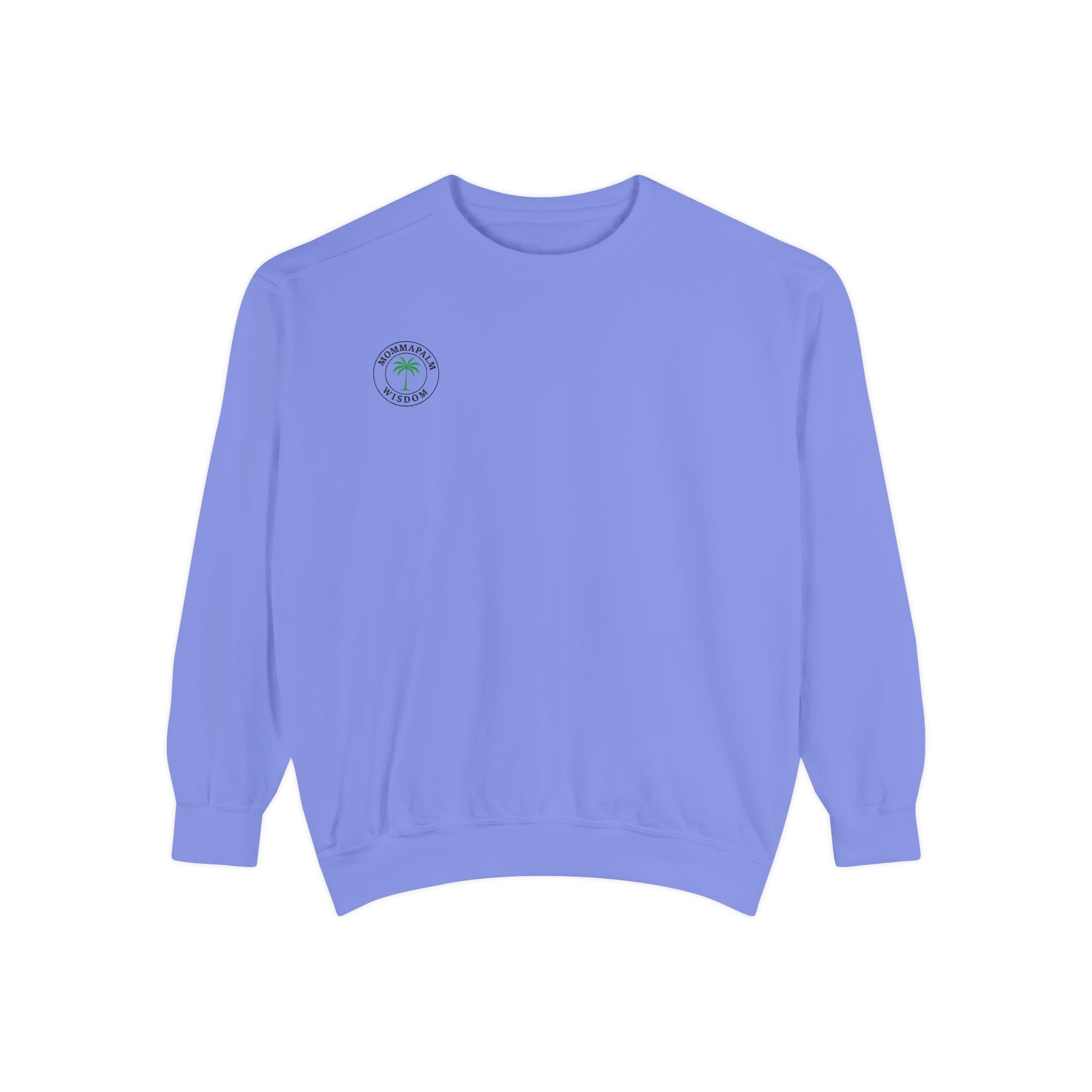 Palm Trio Sweatshirt — Tropical Palm Trees Graphic Crewneck
