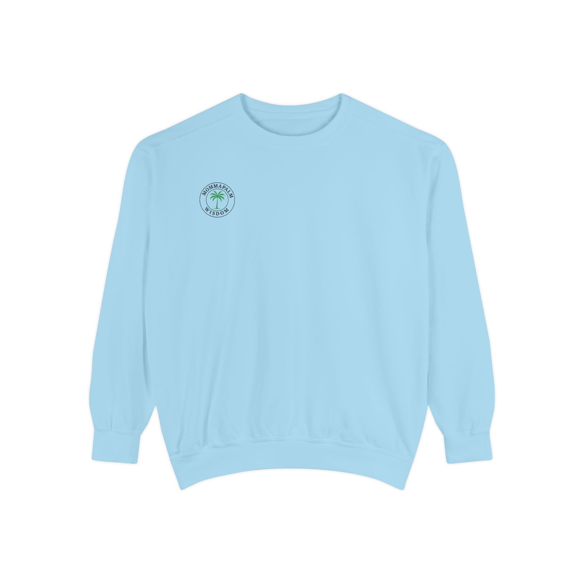 Palm Trio Sweatshirt — Tropical Palm Trees Graphic Crewneck