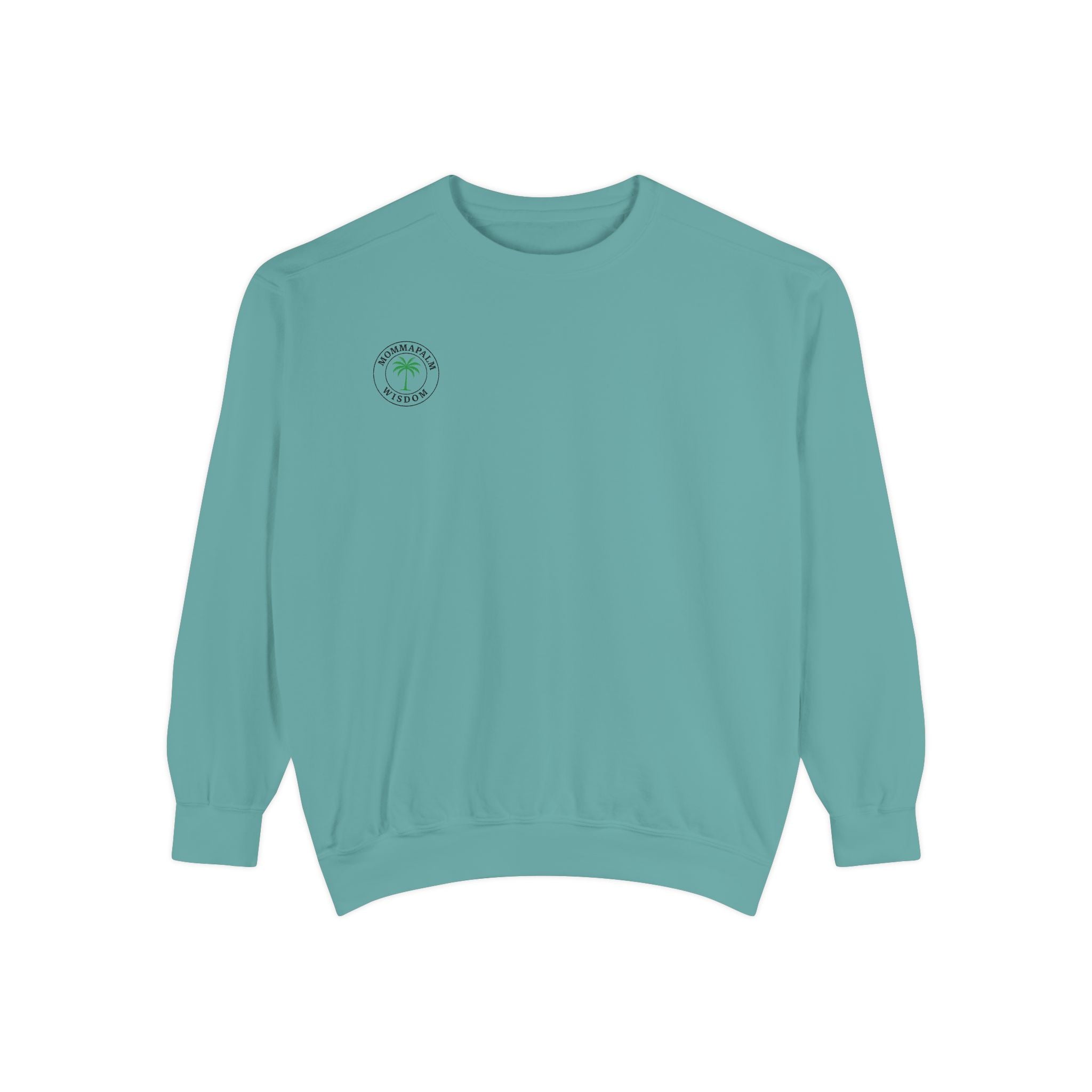 Palm Trio Sweatshirt — Tropical Palm Trees Graphic Crewneck