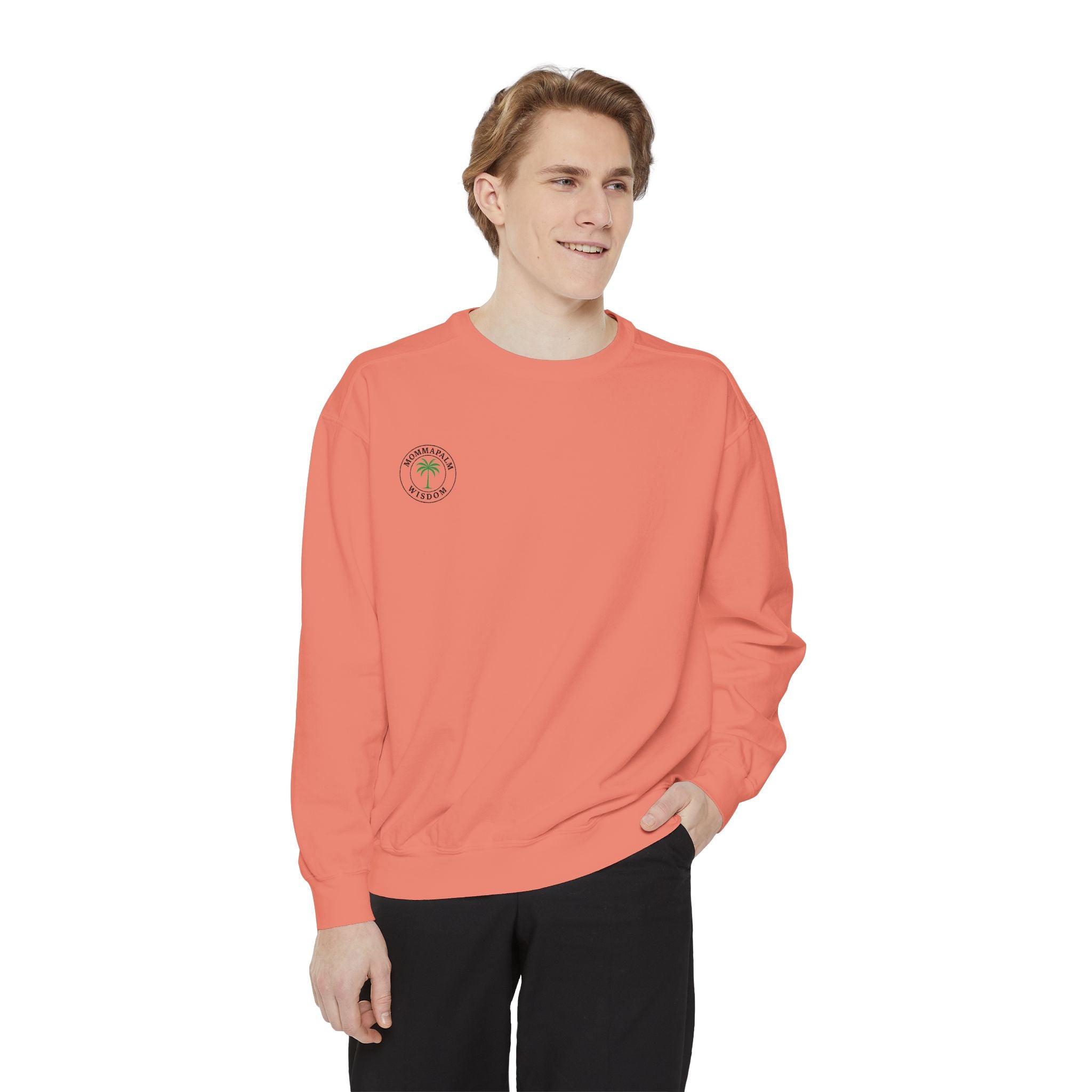 Palm Trio Sweatshirt — Tropical Palm Trees Graphic Crewneck