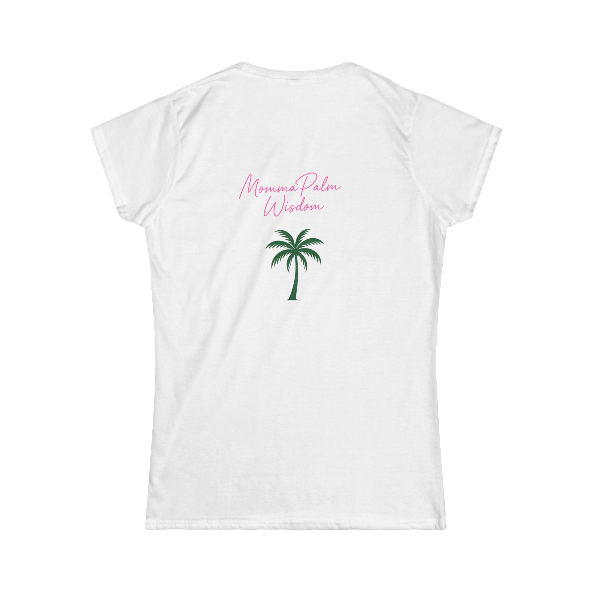 Women’s Tee — Small Palm Tree Graphic "Wish You Were Here"