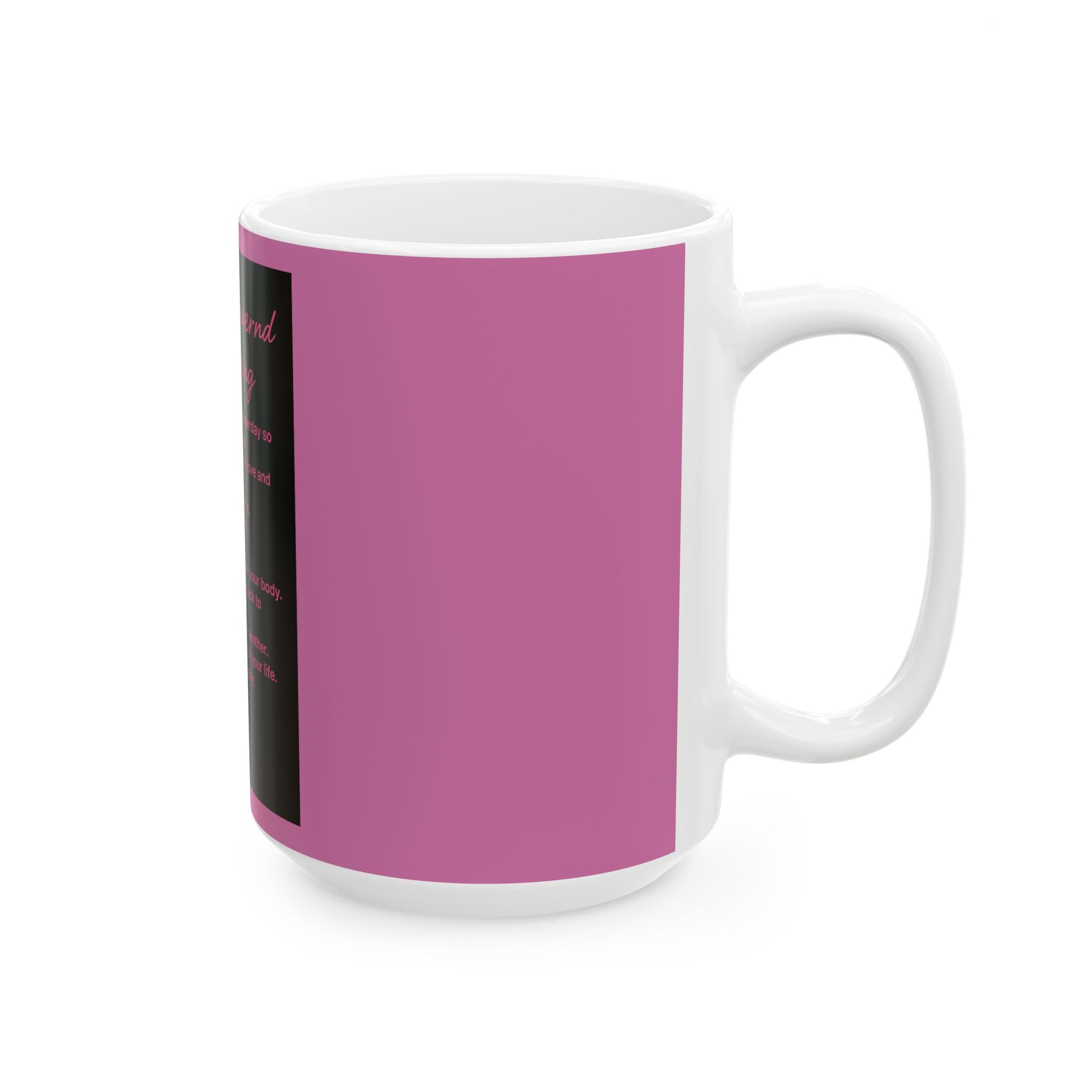 Inspirational 'What I Learned From Living' Ceramic Mug (11oz/15oz) — Motivational Quote Coffee Cup