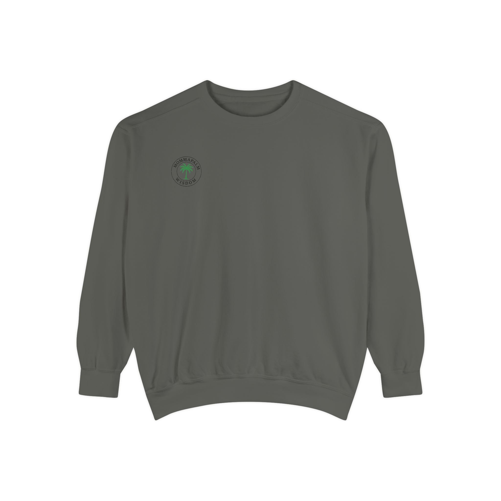 Palm Trio Sweatshirt — Tropical Palm Trees Graphic Crewneck