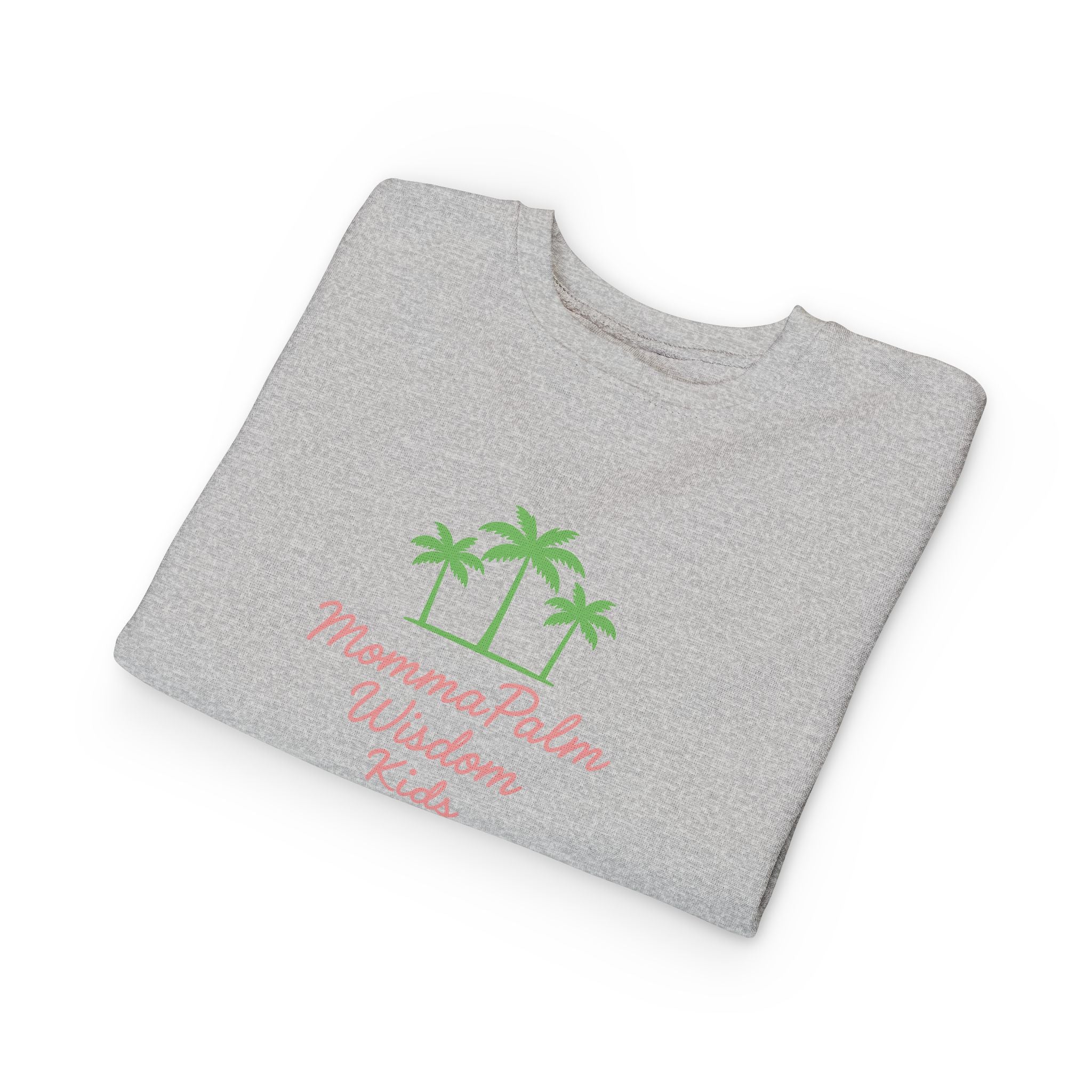 Toddler Sweatshirt - Momma Palm Wisdom Kids Palm Tree Crewneck