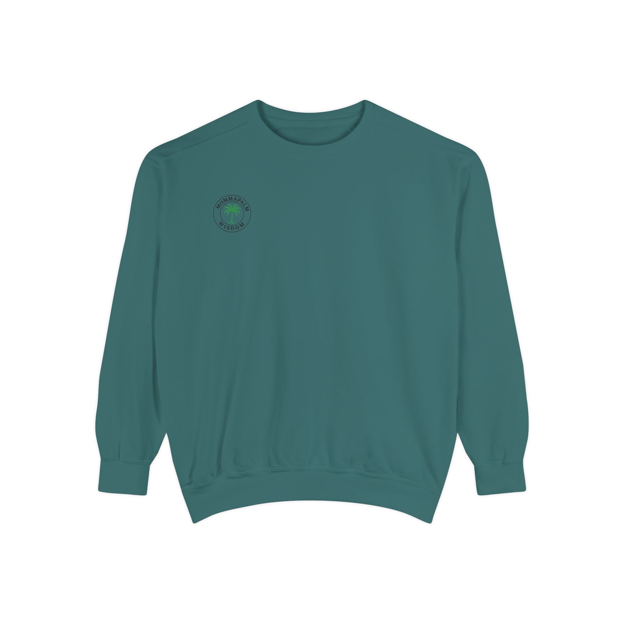 Palm Trio Sweatshirt — Tropical Palm Trees Graphic Crewneck